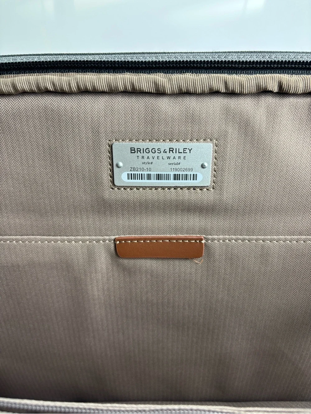 Briggs & Riley Kinzie Street 2.0 Micro Messenger Grey Bag No Shoulder Strap